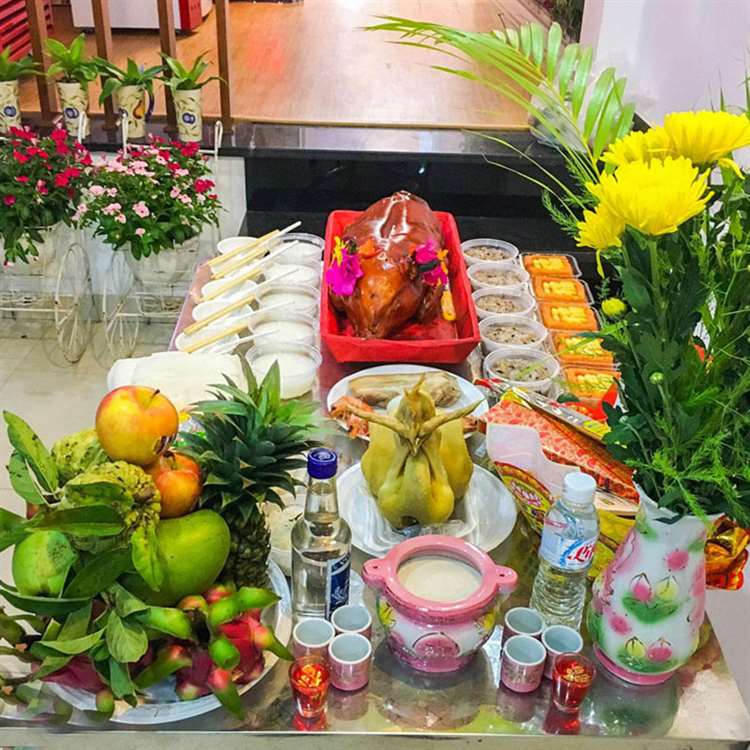 Mâm cúng khai trương đơn giản