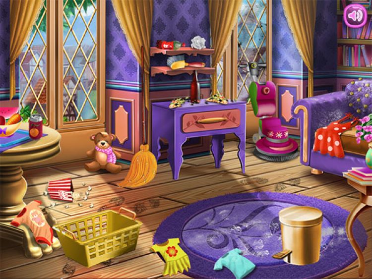 tro choi don dep nha cua